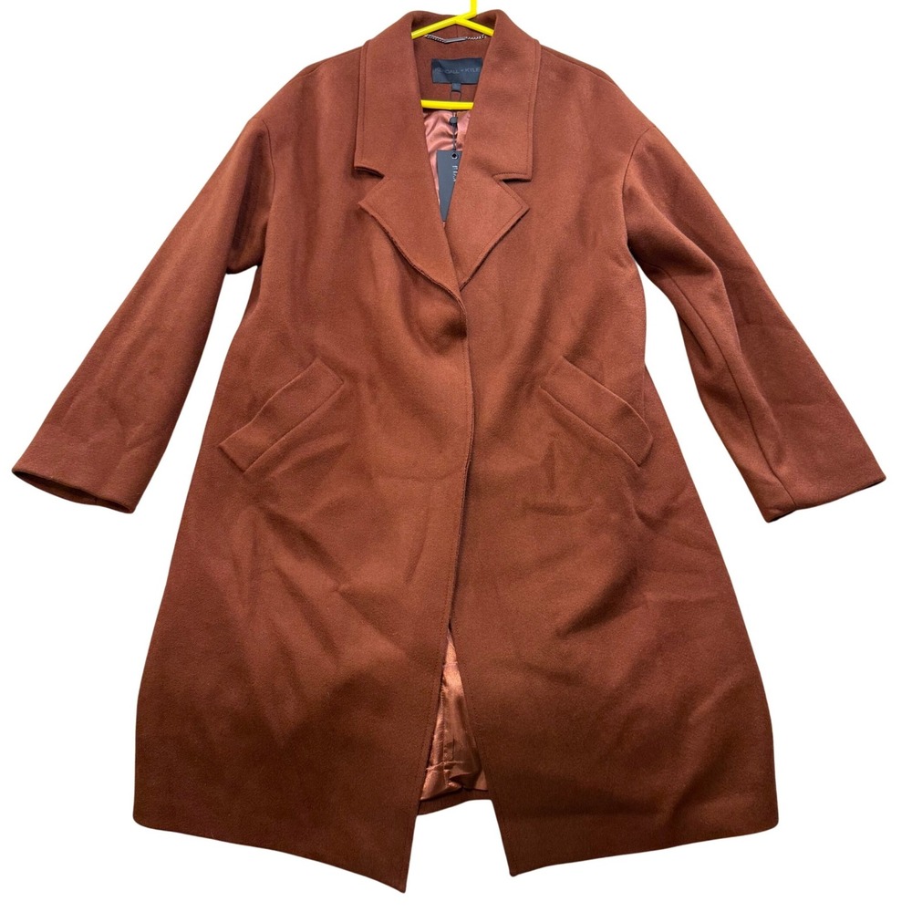 Kendall & Kylie Rust Brown Trench Coat
